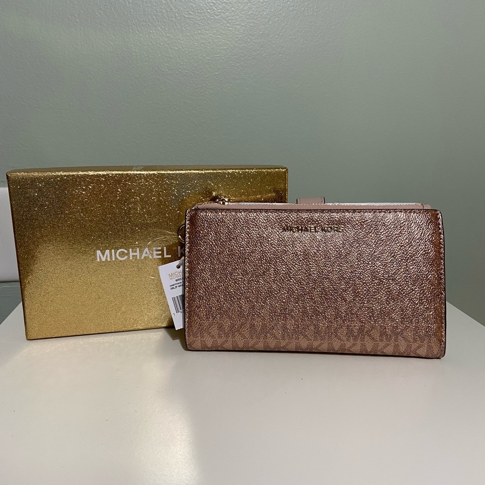 MICHAEL KORS Double Zip Wristlet